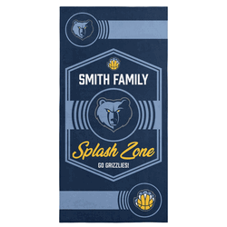 NBA Memphis Grizzlies Dominion Personalized Beach Towel 30�60 Inches
