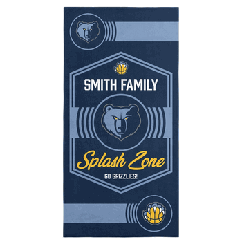 NBA Memphis Grizzlies Dominion Personalized Beach Towel 30�60 Inches