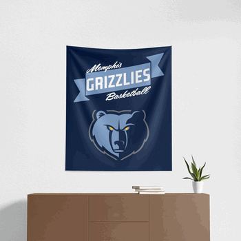 NBA Memphis Grizzlies Premium Wall Hanging 34 x 40 Inches