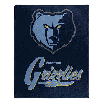 NBA Memphis Grizzlies Signature Raschel Throw Blanket 50x60 Inches