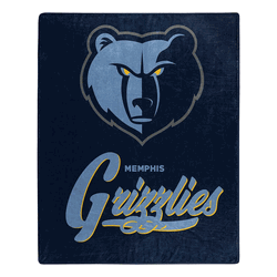 NBA Memphis Grizzlies Signature Raschel Throw Blanket 50x60 Inches
