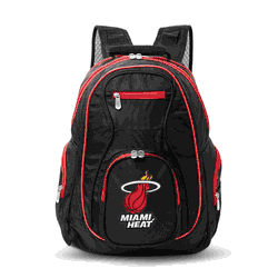 NBA Miami Heat 19" Premium Laptop Backpack with Colored Trim