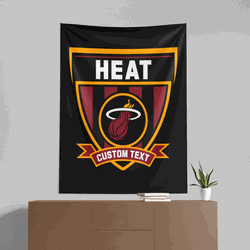 NBA Miami Heat Allegiance Personalized Wall Hanging 50x60 Inches