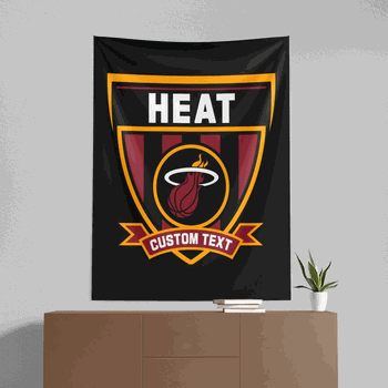 NBA Miami Heat Allegiance Personalized Wall Hanging 50x60 Inches
