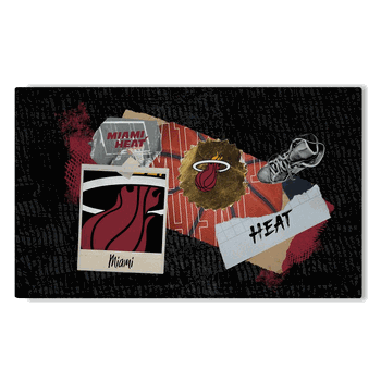 NBA Miami Heat Display Washable Rug 32 x 62 Inches