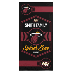 NBA Miami Heat Dominion Personalized Beach Towel 30�60 Inches