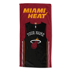 NBA Miami Heat Jersey Personalized Beach Towel 30x60 Inches