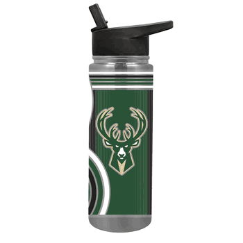 NBA Milwaukee Bucks 24oz Cool Vibes Jr. Thirst Hydration Water Bottle