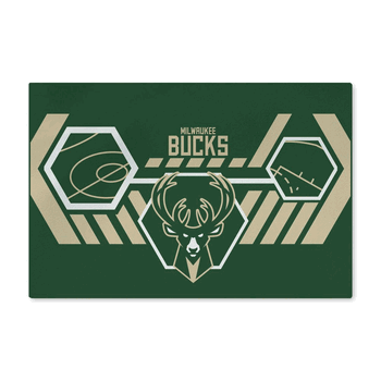NBA Milwaukee Bucks Agile Washable Rug 20 x 32 Inches