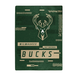 NBA Milwaukee Bucks Digitize Raschel Throw Blanket 60x80Inches