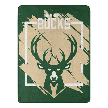 NBA Milwaukee Bucks Dimensional Micro Raschel Throw Blanket 46x60 Inches