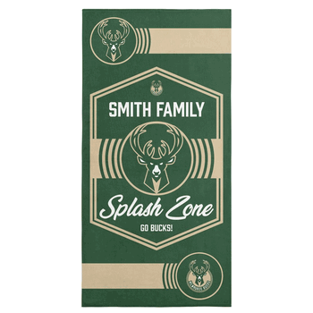 NBA Milwaukee Bucks Dominion Personalized Beach Towel 30�60 Inches