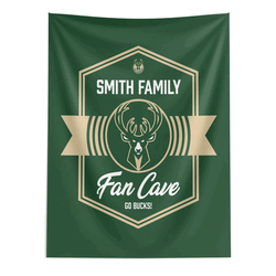 NBA Milwaukee Bucks Dominion Personalized Wall Hanging 50�60 Inches