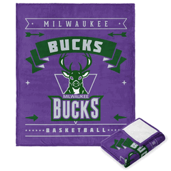 NBA Milwaukee Bucks Hardwood Classic Silk Touch Throw Blanket 50x60 Inches