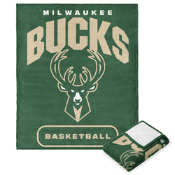 NBA Milwaukee Bucks High Block Silk Touch Throw 50 x 60 Inches