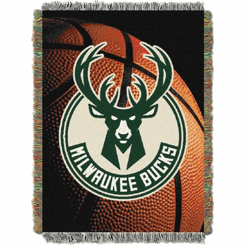 NBA Milwaukee Bucks Photo Real Tapestry Throw Blanket 48x60 Inches