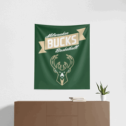 NBA Milwaukee Bucks Premium Wall Hanging 34 x 40 Inches