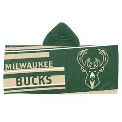 NBA Milwaukee Bucks Youth Hooded Towel 21 x 51 Inches