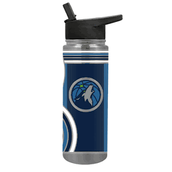 NBA Minnesota Timberwolves 24oz Cool Vibes Jr. Thirst Hydration Water Bottle