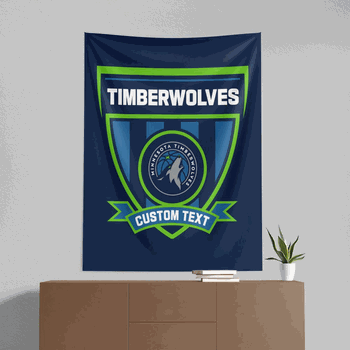 NBA Minnesota Timberwolves Allegiance Personalized Wall Hanging 50x60 Inches