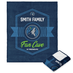 NBA Minnesota Timberwolves Dominion Personalized Silk Touch Throw Blanket 50X60 Inches