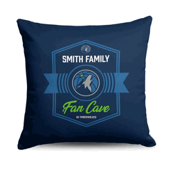 NBA Minnesota Timberwolves Dominion Personalized Throw Pillow 18�18 Inches