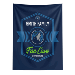 NBA Minnesota Timberwolves Dominion Personalized Wall Hanging 50�60 Inches