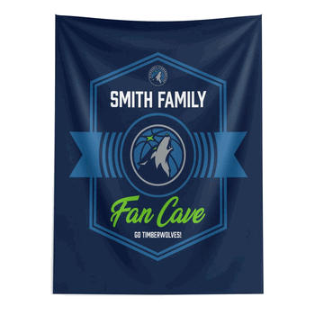 NBA Minnesota Timberwolves Dominion Personalized Wall Hanging 50�60 Inches