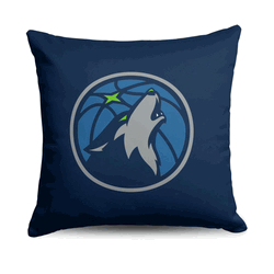 NBA Minnesota Timberwolves Double Down  Throw Pillow 18 x 18 Inches