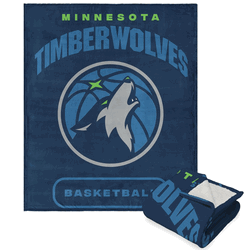 NBA Minnesota Timberwolves High Block Silk Touch Sherpa Throw 50 x 60 Inches