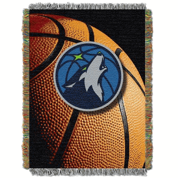 NBA Minnesota Timberwolves Photo Real Tapestry Throw Blanket 48x60 Inches
