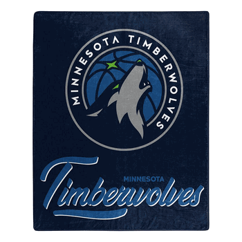 NBA Minnesota Timberwolves Signature Raschel Throw Blanket 50x60 Inches