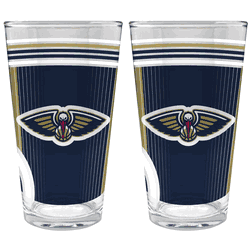 NBA New Orleans Pelicans 2pc Pint Glass Set