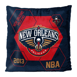 NBA New Orleans Pelicans Connector Velvet Reverse Pillow 16 x 16 Inches