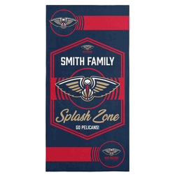 NBA New Orleans Pelicans Dominion Personalized Beach Towel 30�60 Inches