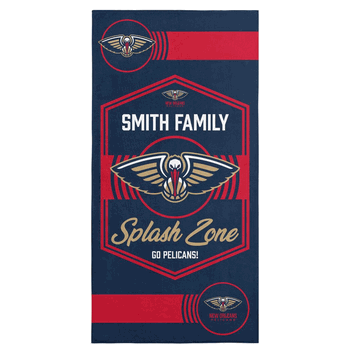 NBA New Orleans Pelicans Dominion Personalized Beach Towel 30�60 Inches