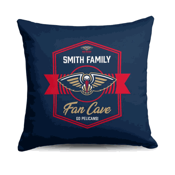 NBA New Orleans Pelicans Dominion Personalized Throw Pillow 18�18 Inches