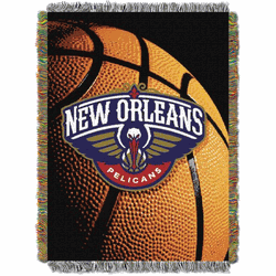 NBA New Orleans Pelicans Photo Real Tapestry Throw Blanket 48x60 Inches