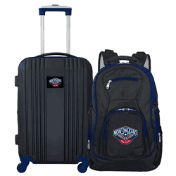 NBA New Orleans Pelicans Premium 2-Piece Backpack & Carry-On Set
