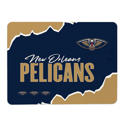 NBA New Orleans Pelicans Torn Small Mat 15x20 inches