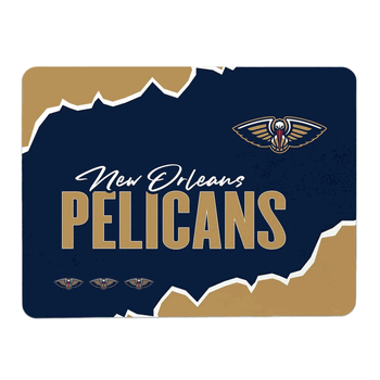 NBA New Orleans Pelicans Torn Small Mat 15x20 inches