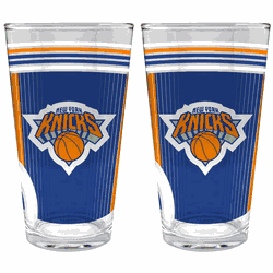 NBA New York Knicks 2pc Pint Glass Set
