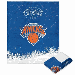 NBA New York Knicks Christmas 2023 Silk Touch Throw Blanket 50x60 Inches