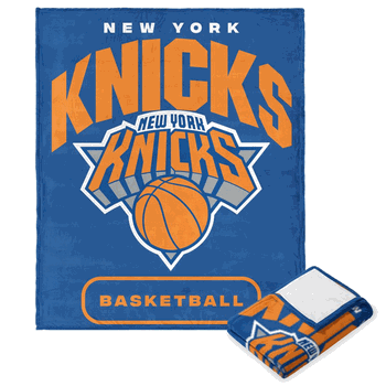NBA New York Knicks High Block Silk Touch Throw 50 x 60 Inches