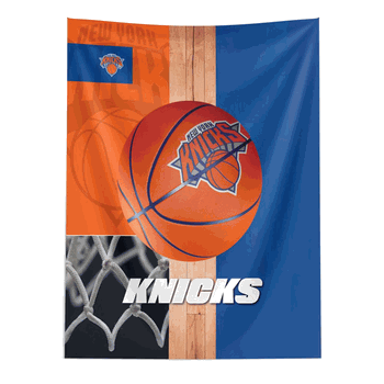 NBA New York Knicks Powerball Wall Hanging 50 x 60 Inches