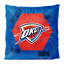 NBA Oklahoma City Thunder Connector Velvet Reverse Pillow 16 x 16 Inches