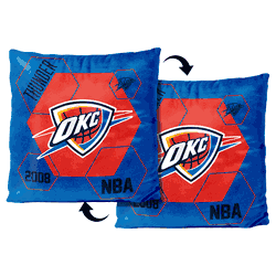 NBA Oklahoma City Thunder Connector Velvet Reverse Pillow