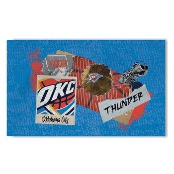 NBA Oklahoma City Thunder Display Washable Rug 32 x 62 Inches