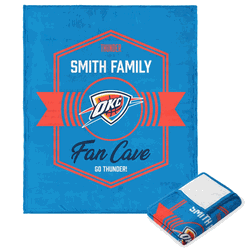 NBA Oklahoma City Thunder Dominion Personalized Silk Touch Throw Blanket 50X60 Inches