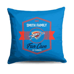 NBA Oklahoma City Thunder Dominion Personalized Throw Pillow 18x18 Inches